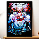 Cadre Noir Mikey Tokyo Revengers illustré à la main en Anjou