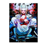 Poster Mikey Tokyo Revengers illustré à la main en Anjou