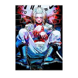 Poster Mikey Tokyo Revengers illustré à la main en Anjou
