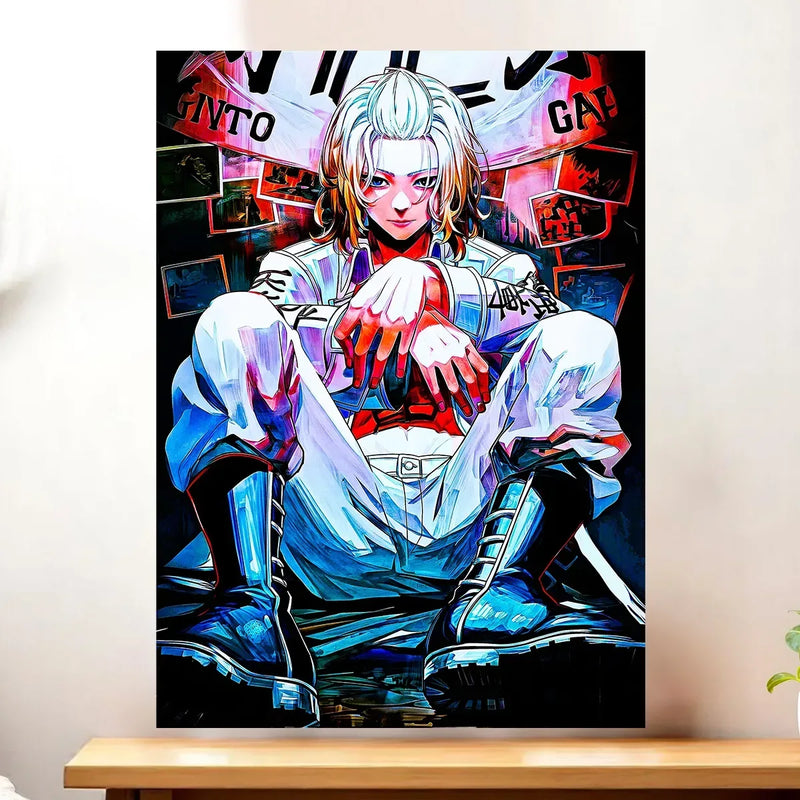 Affiche Mikey Tokyo Revengers illustrée à la main en Anjou