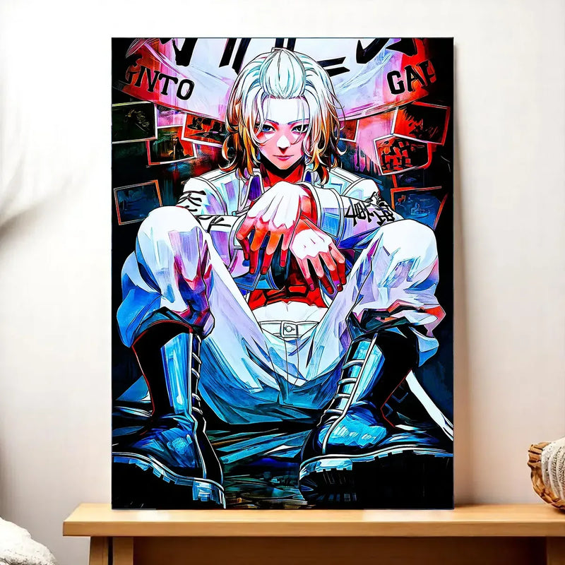 Tableau Mikey Tokyo Revengers illustré à la main en Anjou