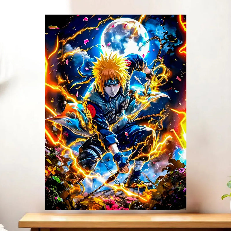 Affiche Minato Naruto illustrée à la main en Anjou