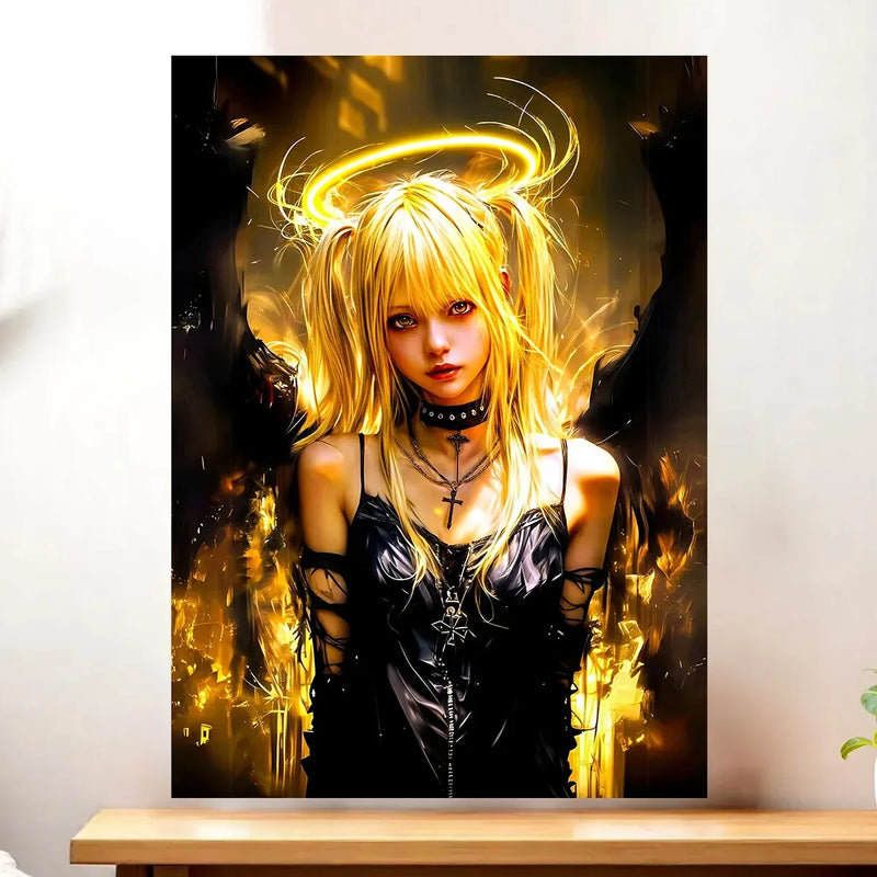 Affiche Misa Amane illustrée à la main en Anjou
