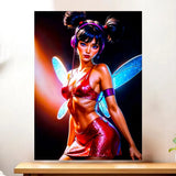 Affiche Musa Winx illustrée à la main en Anjou