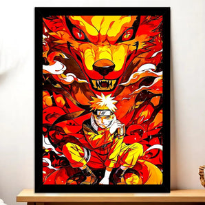 Cadre Noir Naruto Enfant illustré à la main en Anjou