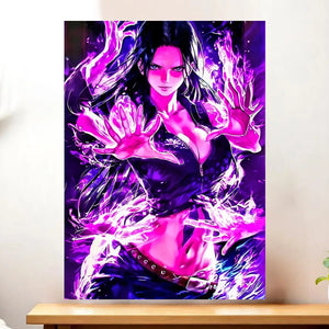 Toile Nico Robin One Piece illustré à la main en Anjou