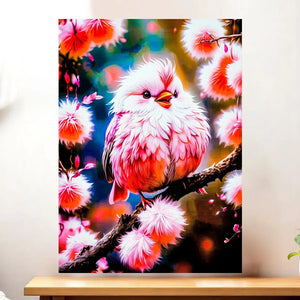 Affiche Oiseau Rose