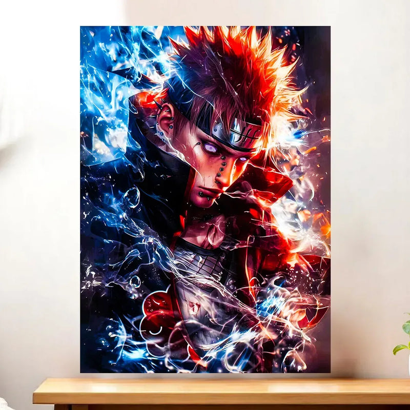 Affiche Pain Naruto illustrée à la main en Anjou