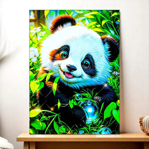 Tableau Panda illustré à la main en Anjou