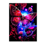 Poster Papillon Violet illustré à la main en Anjou