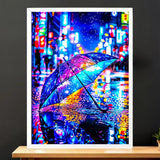 Cadre Blanc Parapluie