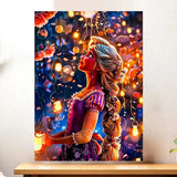 Affiche Raiponce illustrée à la main en Anjou