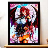 Cadre Noir Rias Gremory High School DxD illustré à la main en Anjou