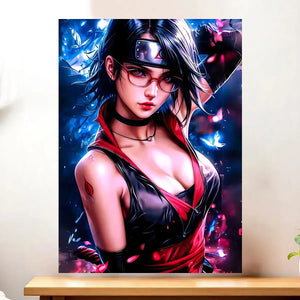 Affiche Sarada illustrée à la main en Anjou