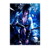 Poster Sasuke Naruto illustré à la main en Anjou