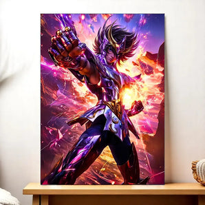 Tableau Seiya de Pégase Saint Seiya illustré à la main en Anjou