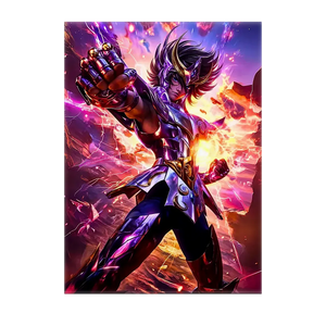 Poster Seiya de Pégase Saint Seiya illustré à la main en Anjou
