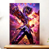 Affiche Seiya de Pégase Saint Seiya illustrée à la main en Anjou