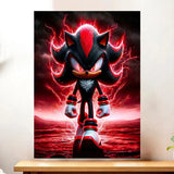 Affiche Shadow the Hedgehog SEGA illustrée à la main en Anjou