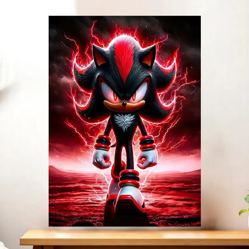 Affiche Shadow the Hedgehog SEGA illustrée à la main en Anjou