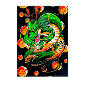 Poster Shenron Dragon Ball illustré à la main en Anjou