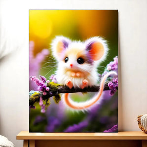 Tableau Souris illustré à la main en Anjou