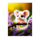 Poster Souris illustré à la main en Anjou