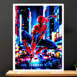 Cadre Spiderman illustré à la main en Anjou