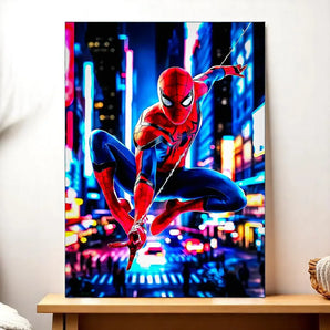 Tableau Spiderman illustré à la main en Anjou