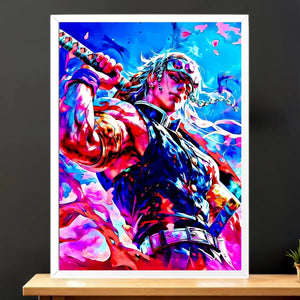 Cadre Blanc Tengen Uzui (Pilier du Son)
