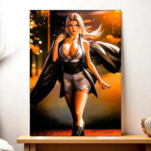 Tableau Tsunade Naruto illustré à la main en Anjou