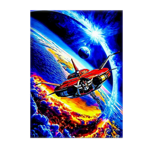 Poster Vaisseau Goldorak illustré à la main en Anjou