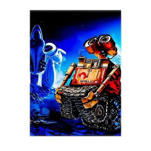 Poster WALL-E illustré à la main en Anjou