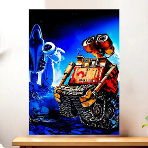 Affiche WALL-E illustrée à la main en Anjou