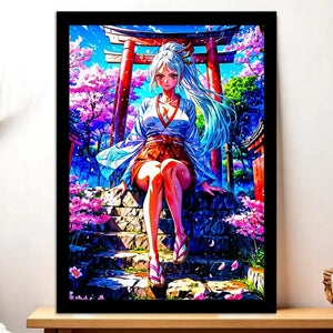 Cadre Noir Yamato One Piece illustré à la main en Anjou