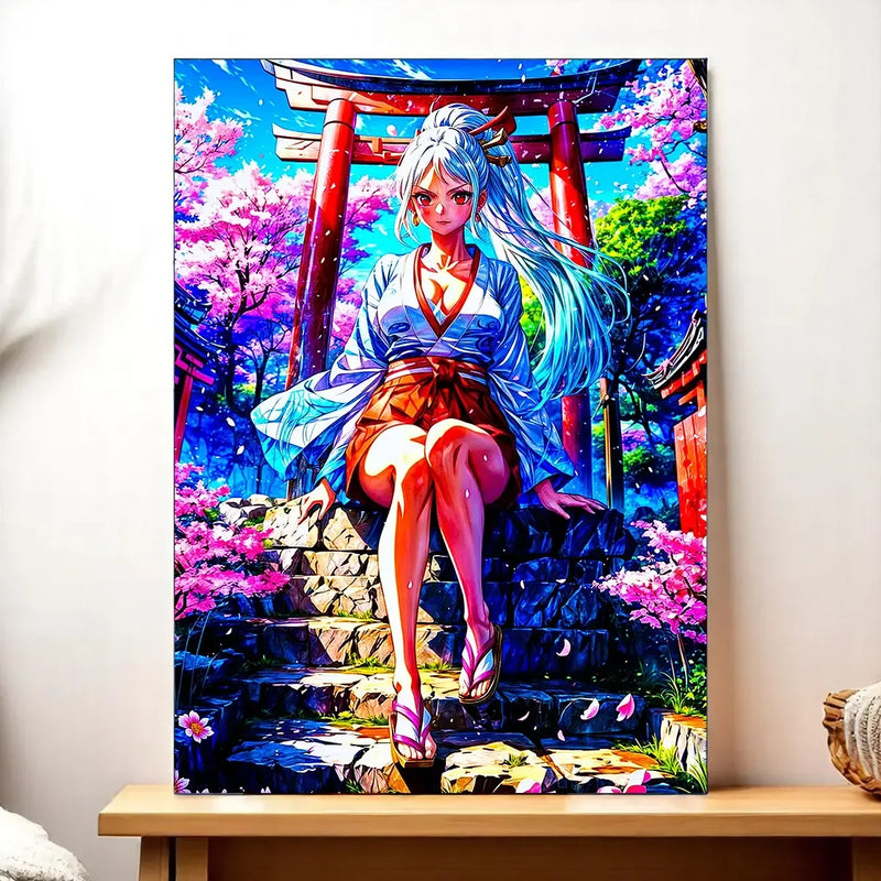 Poster Yamato One Piece illustré à la main en Anjou