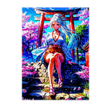 Toile Yamato One Piece illustré à la main en Anjou