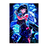 Poster Yelan Genshin Impact illustré à la main en Anjou