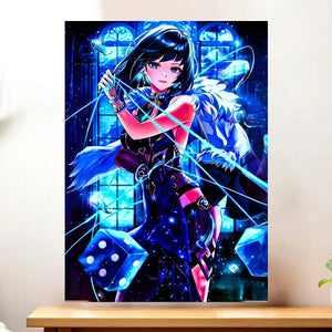 Affiche Yelan Genshin Impact illustrée à la main en Anjou