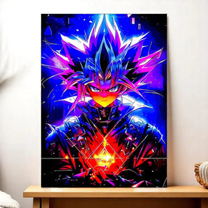 Tableau Yugi Muto illustré à la main en Anjou