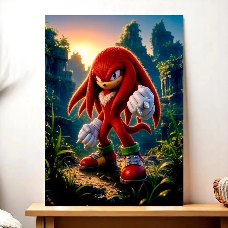 Tableau Knuckles illustré à la main en Anjou