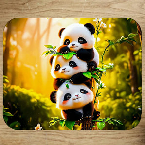 Tapis de Souris Bébés Pandas illustré à la main en Anjou