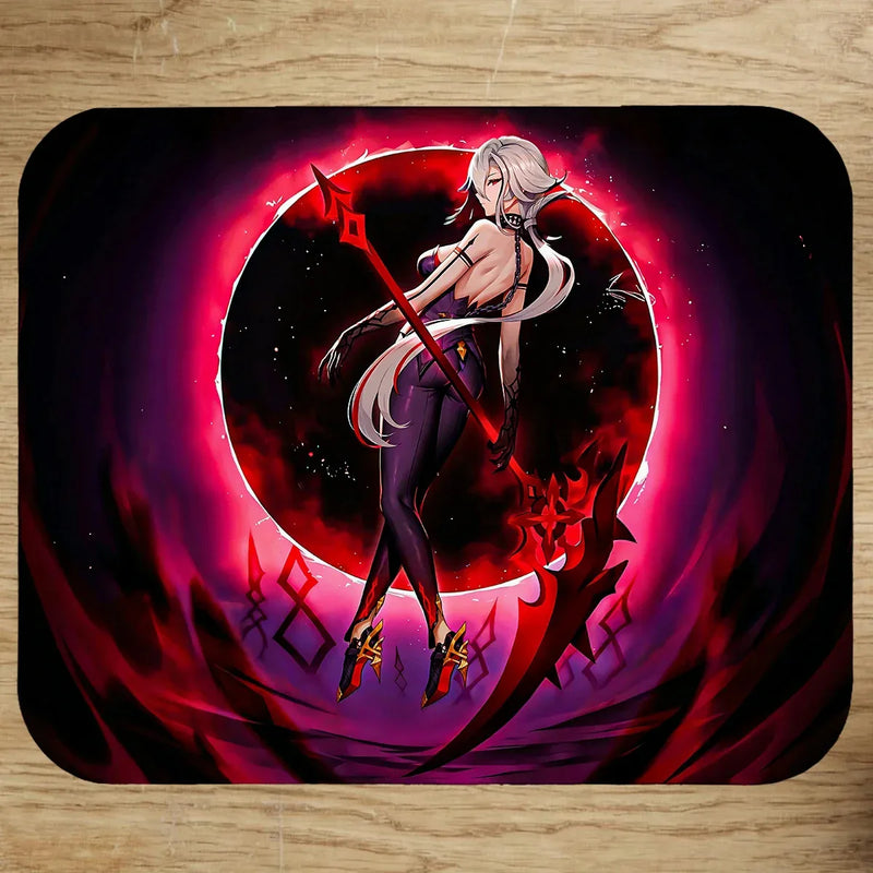 Tapis de Souris Arlecchino Genshin Impact illustré à la main en Anjou