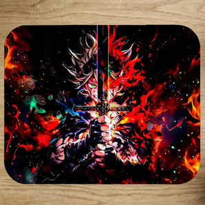 Tapis de Souris Asta Black Clover illustré à la main en Anjou