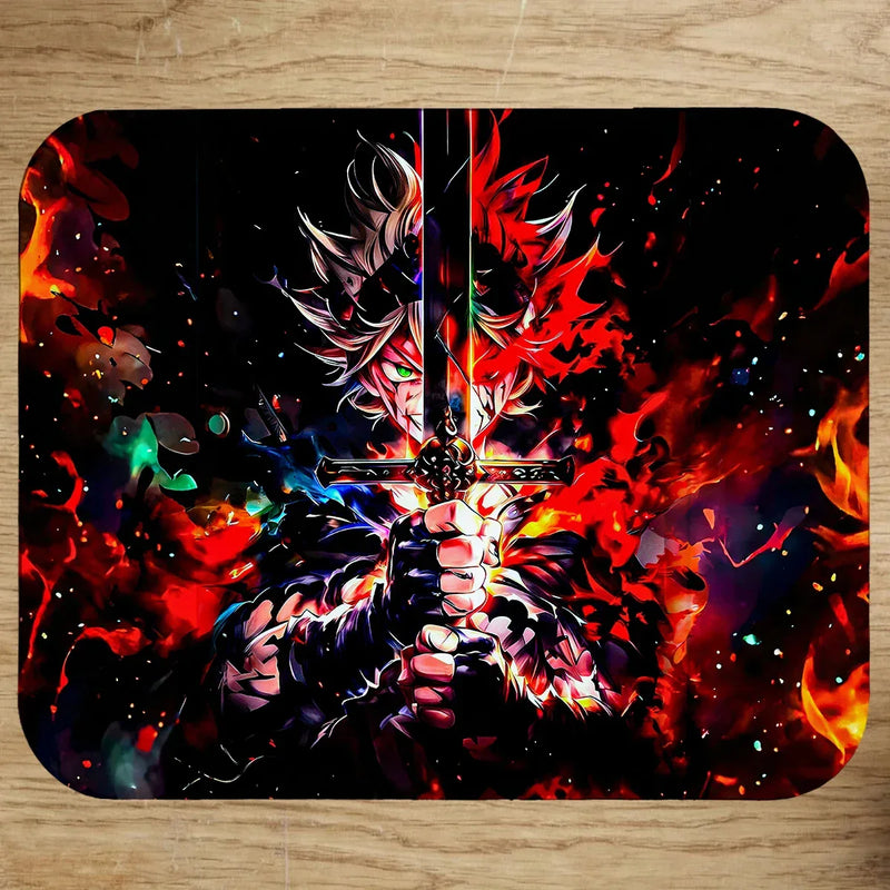 Tapis de Souris Asta Black Clover illustré à la main en Anjou