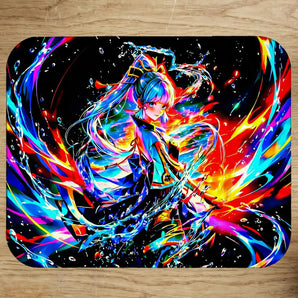 Tapis de Souris Ayaka Genshin Impact illustré à la main en Anjou