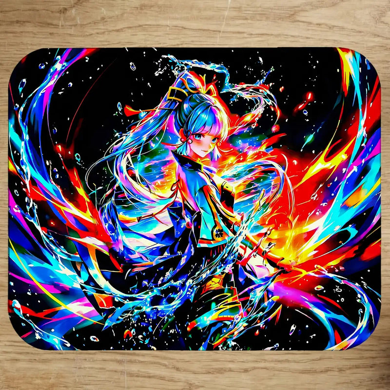 Tapis de Souris Ayaka Genshin Impact illustré à la main en Anjou