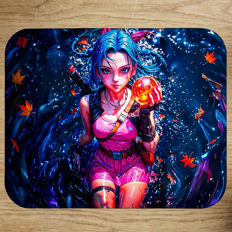 Tapis de Souris Bulma Dragon Ball illustré à la main en Anjou