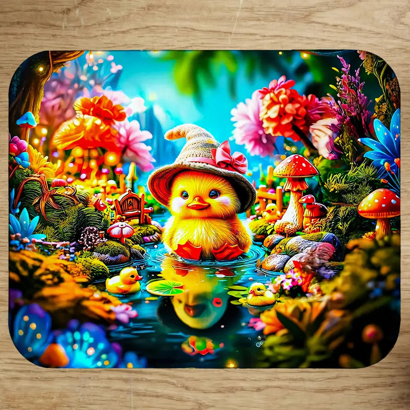 Tapis de Souris Caneton illustré à la main en Anjou