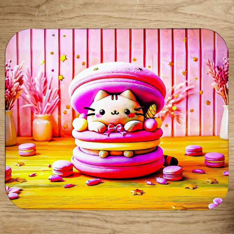 Tapis de Souris Chat Macaron